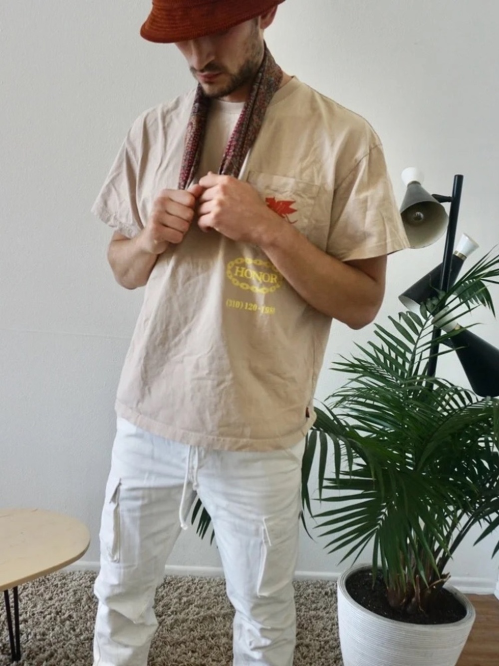 Kith Men's Off White Cargo Pants - Picture 10 of 12